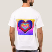 T-shirt Rainbow Love Heart (Dos)