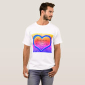 T-shirt Rainbow Love Heart (Devant entier)