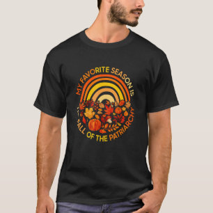 T-shirt Rainbow Ma saison préférée est la chute de Patriar