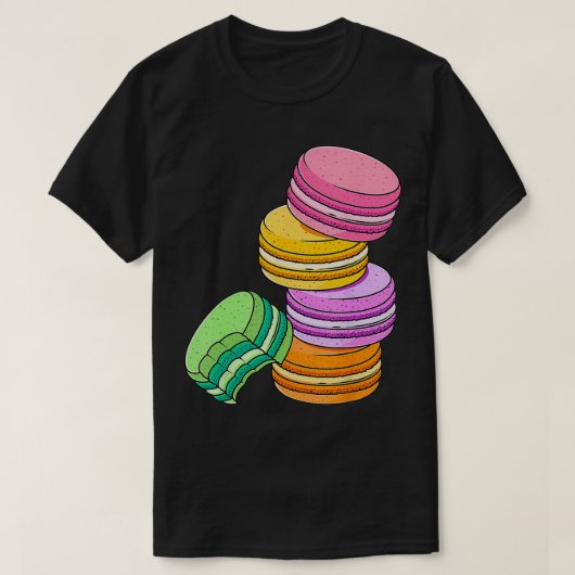 T-shirt Rainbow Macarons French Candy Dessert Lover mignon (Design devant)
