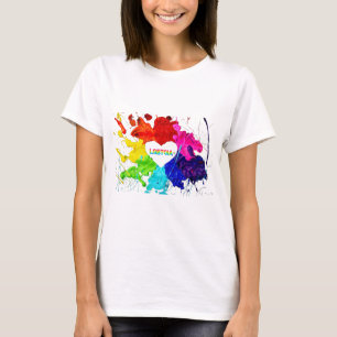 T-shirt Rainbow Modern Stripe LGBT