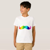 T-shirt Rainbow Mustache (Devant entier)