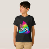 T-shirt Rainbow Op Emoji Cute Unicorn O Flower Silly (Devant entier)