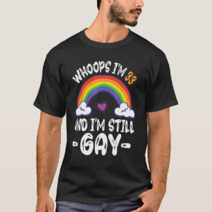 T-shirt Rainbow Oups J'ai 33 ans Anniversaire Et je suis S