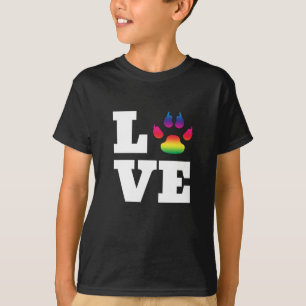 T-shirt Rainbow paw