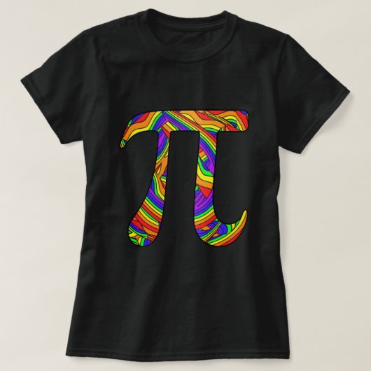 T-shirt Rainbow Pi (Design devant)