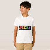 T-shirt Rainbow Pizza (Devant entier)