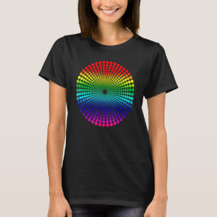 T-shirt Rainbow Polka Dot Spiral International Dot Day Des