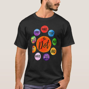 T-shirt Rainbow Polka Point Faites Votre Marque Et Voyez O