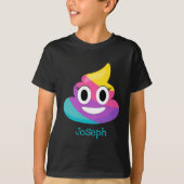 T-shirt Rainbow Poop Emoji (Devant)