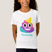 T-Shirt Rainbow Poop Emoji (Devant)