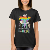 T-shirt Rainbow Poppin My Way Through Easter Day Bunny Fid (Devant)