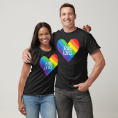 T-shirt Rainbow Pride Gay Christian LGBTQ+ Jésus aime (Unisexe)