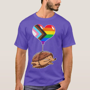 T-shirt Rainbow Progress Hedgehog seudo Nonbina