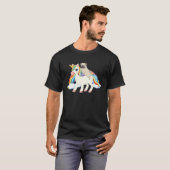 T-shirt Rainbow Pug Unicorn Pug Themed  Pugicorn (Devant entier)