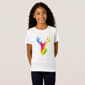 T-Shirt Rainbow Reindeer (Devant entier)