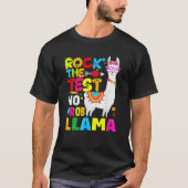 T-shirt Rainbow Rock The Test No Prob Llama Témoin de l'en (Devant)