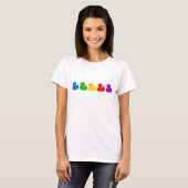 T-shirt Rainbow Rubber Ducks (Devant entier)