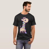 T-shirt Rainbow Scarf Giraffe (Devant entier)