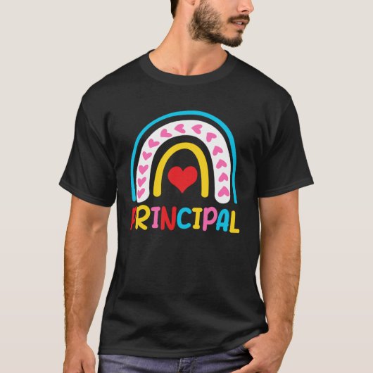 T-shirt Rainbow School Principal (Devant)
