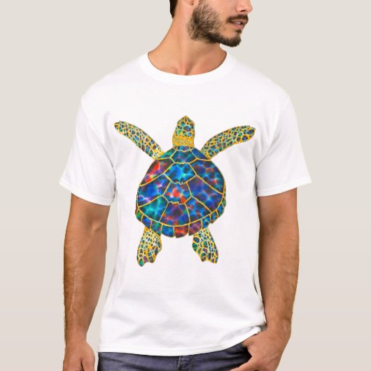 T-shirt Rainbow Sea Turtle Copy (Devant)