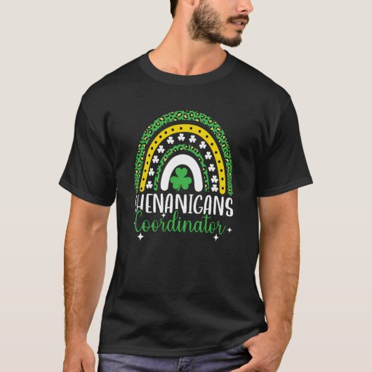 T-shirt Rainbow Shenanigans Coordinator St Patrick's Day S (Devant)