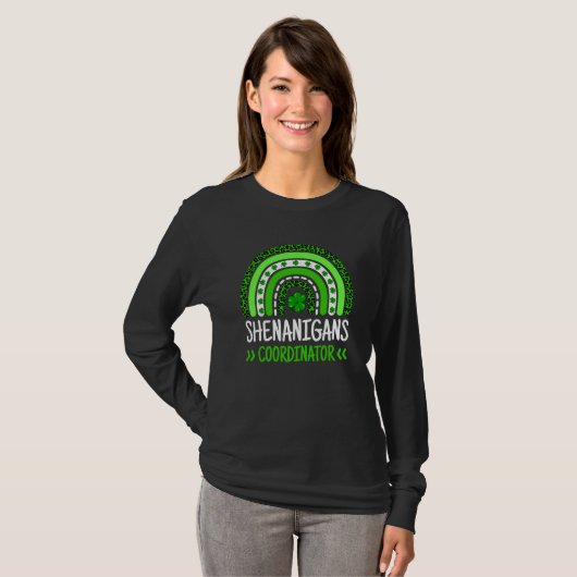 T-shirt Rainbow Shenanigans Coordinator Teacher St Patrick (Devant entier)