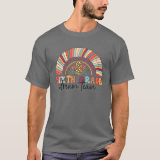 T-shirt Rainbow Sixième Classe Équipe 6E Classe Étudiante