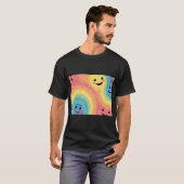 T-shirt Rainbow smile energy (Devant entier)