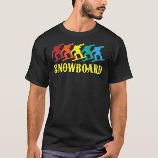 T-shirt Rainbow Snowboard Snowboard Snowboard Hobby