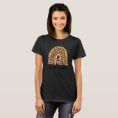 T-shirt Rainbow Social Worker Leopard Social Work Love (Devant entier)