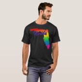T-shirt Rainbow State Outline Floride (Devant entier)