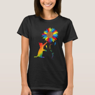 T-shirt Rainbow Sunflower Chat Love Is Really Love LGBT Ga