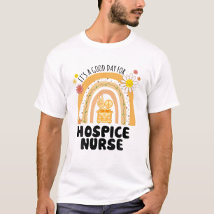T-shirt Rainbow Super Peace Hospice Nurse Vintage