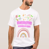 T-shirt Rainbow Teaching est un travail de coeur (Devant)