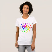 T-shirt Rainbow teardrops (Devant entier)