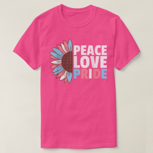 T-shirt Rainbow Transgender Flag Pride Lgbtq Tournesol (Design devant)