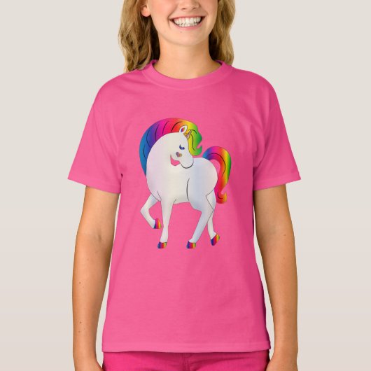 T-shirt Rainbow Unicorn (Devant)