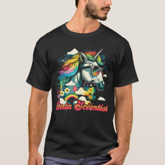 T-shirt Rainbow Unicorn Data Scientifique