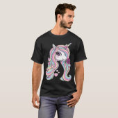 T-shirt Rainbow Unicorn geek  (Devant entier)