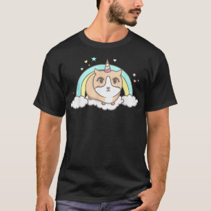 T-shirt Rainbow Unicorn Guinée cadeau porc Guinée cadeau p