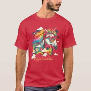 T-shirt Rainbow Unicorn Janitor