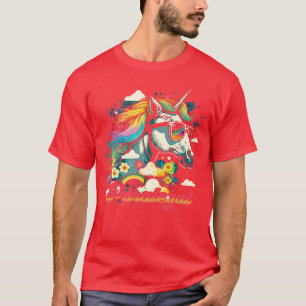 T-shirt Rainbow Unicorn Paralegal