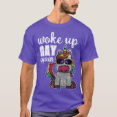 T-shirt Rainbow Unicorn Parties scintillant Drôle Se Révei (Devant)