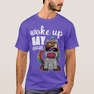 T-shirt Rainbow Unicorn Parties scintillant Drôle Se Révei