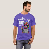 T-shirt Rainbow Unicorn Parties scintillant Drôle Se Révei (Devant entier)