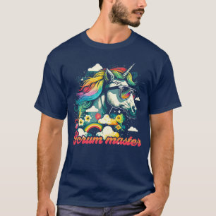 T-shirt Rainbow Unicorn Scrum master