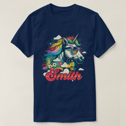 T-shirt Rainbow Unicorn Smith (Design devant)