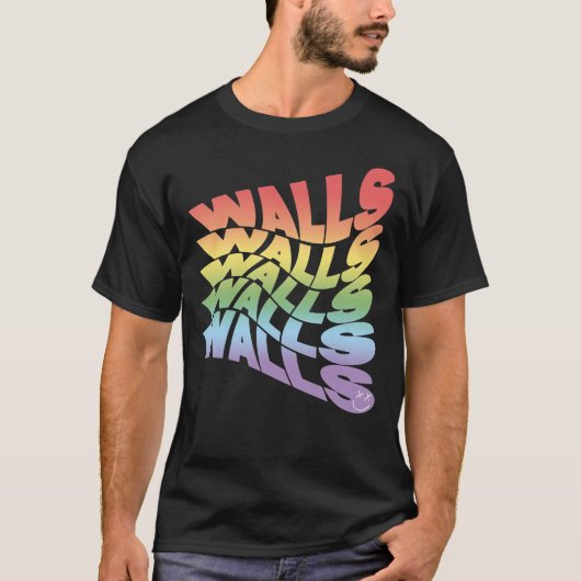 T-shirt Rainbow Walls Louis Tomlinson blanc arrière - plan (Devant)