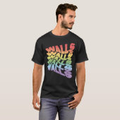 T-shirt Rainbow Walls Louis Tomlinson blanc arrière - plan (Devant entier)